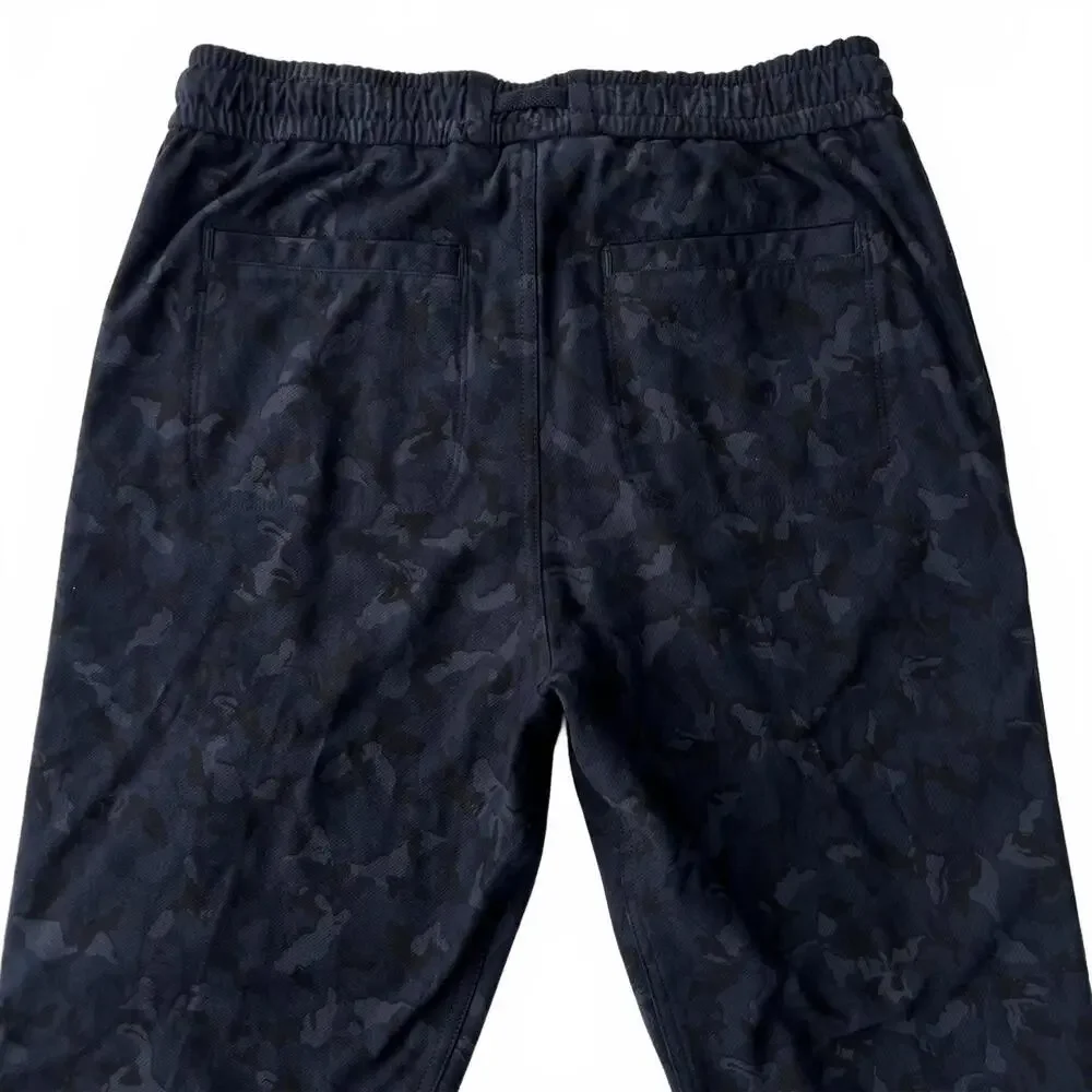 Athleta Farallon Jogger Pants Stratum Camo Navy Elastic Waist Size 4 Stretch - Picture 5 of 9